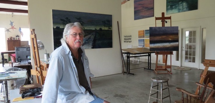 Larry Leach in his studio in Portal, Georgia. Photo by Pam Harbaugh