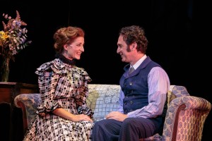 Kari Ryan Furr and Jason Reichman in 'Sherlock in Love' at Cocoa Village Playhouse. Photo by Amy Goforth.