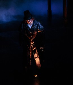 Rick Roach as Jack the Ripper in 'Sherlock in Love' at Cocoa Village Playhouse. Photo by  Amy Goforth.