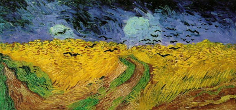 By Vincent van Gogh - http://www.southern.net/wm/paint/auth/gogh/fields/gogh.threatening-skies.jpgSource description: http://www.southern.net/wm/paint/auth/gogh/fields/, Public Domain, https://commons.wikimedia.org/w/index.php?curid=92718