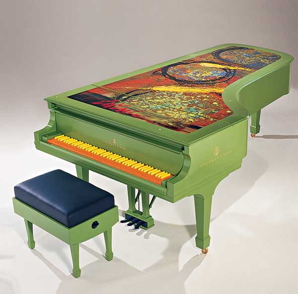 Chihuly Olympia 2 art case Steinway