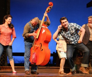 John Marshall plays upright bass in Riverside Theatre's "Ring of Fire: The Music of Johnny Cash"