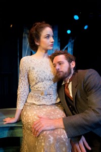 Rachel Comeau and Adam Reilly in THREE SISTERS at Mad Cow. Photo by Tom Hurst.