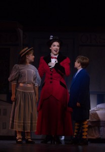 Ashley Willsey is Mary Poppins in MARY POPPINS THE MUSICAL at Cocoa Village Playhouse. Photo by Goforth Photography.